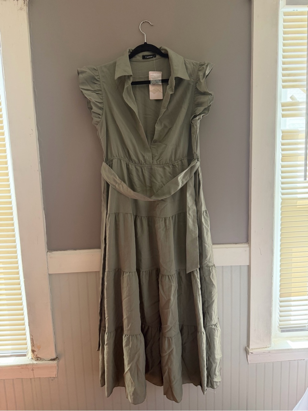 New with tags dowerme Women's Summer Casual Dress with pockets - Picture 3 of 4